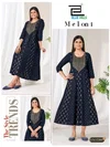 Meloni By Blue Hills Plus Size Rayon 14 Kg Foil Print Anarkali Kurti
